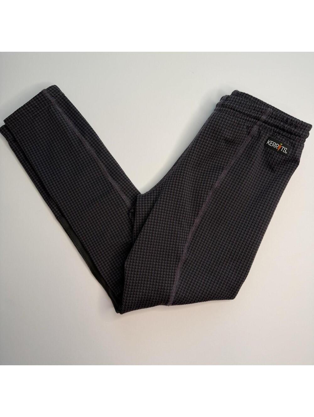 Girls Kerrits Riding Leggings Size Large Plum Purple Houndstooth Equestrian